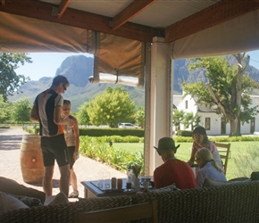 Rob, Lynne, Tim and Cherry at Zorgvliet Winery