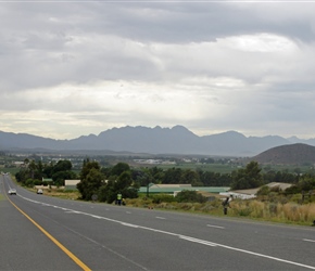 Grasscutters keep the verges clear as we enter Robertson