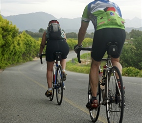 Steve and Beth on the backroad to Robertson