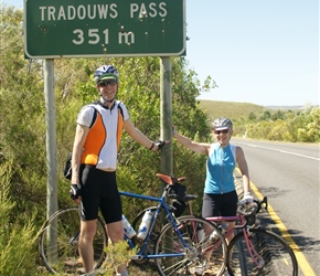 Tim and Cherry at the top of the pass