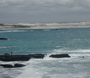 Fisherman near Waenhuiskrans Cave