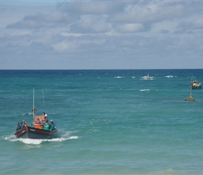 Fishing boat returning