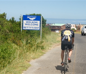 Entering Bettys Bay