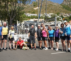 All of us at the end of the tour at Gordons Bay