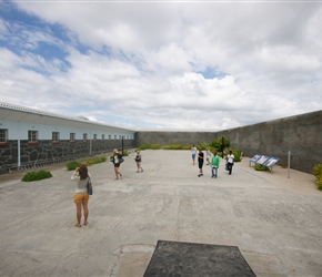 Mandelas courtyard, basically an exercise yard