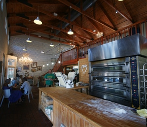 Like moths to a candle, a bakery in the Victoria and albert Dock