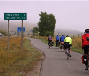 Ian pursues the rest heading north and towards the Tetons