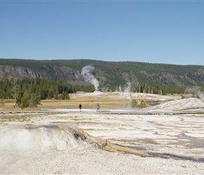 Old faithful Geyser Basin