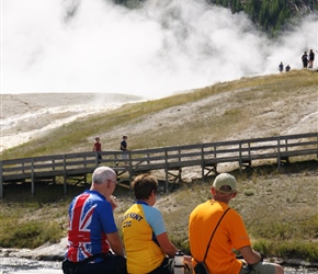 Phil, Linda and Barney at the Midway Geyser Basin