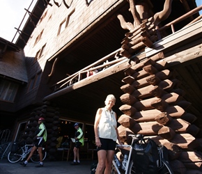 Valerie at the Old Faithful Inn