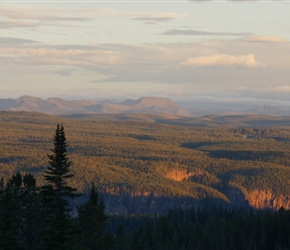 Mountains at sunset