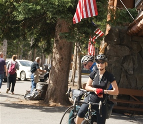 Diane at Fishing Bridge