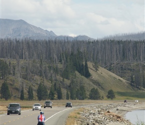 Phil by Yellowstone lake