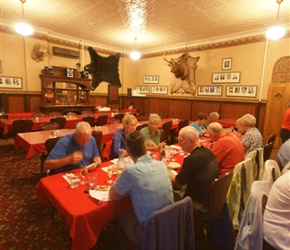 Dinner in the original dining room at the Irma