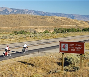 Chief Joseph Highway turnoff