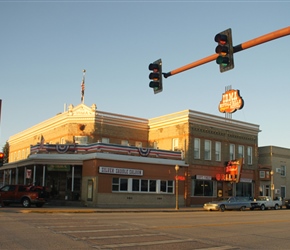 Irma Hotel in early morning light