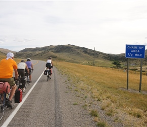 Chain gang needed to cope with the headwind