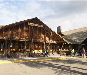 Lake Lodge. This was the central food and retail outlet to all the cabins dotted about the site