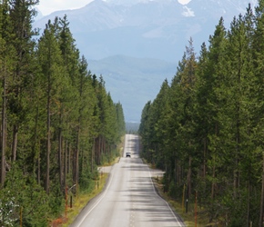 Fast descent towards the Tetons