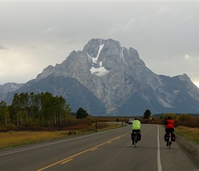 Phil and Ian head towards the Tetons