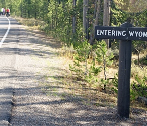 Entering Wyoming