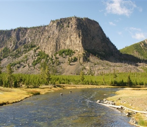 Fishermen in the Yellowstone River