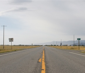 Street signs south along highway 287