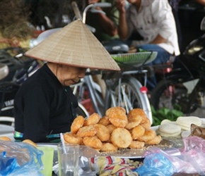 1.3 2 Ethnic lady and doughnuts