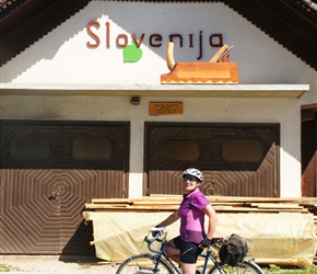 Slovenia sign at Dolenja Vas