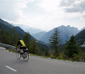 Phil admires the view whilst descending