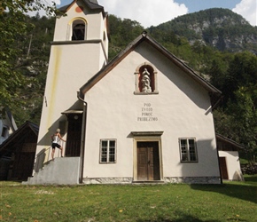 Carel checks out a church