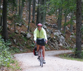 Carel on the track to Bukovje