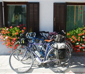 Bikes we used, my Mercian atop