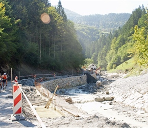 End of the road works on route to Zelezniki. These had been going on a few years, hopefully done by now