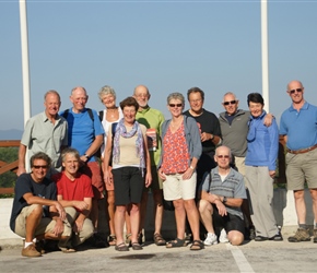 Barry, Vic, Neil, Malc, Carel, Linda, Barney, Liz, Rick, Phil, Peter, Gina and Jim at Preddvor