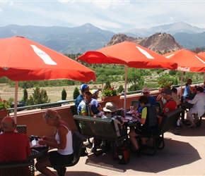 Morning Coke and Burgers at the visitors centre