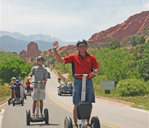 Segways zipping about the park