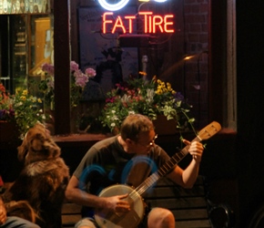 late night banjo playing in Carbondale