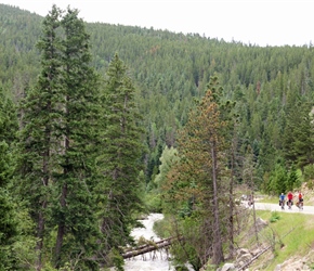 Start of the descent of Boulder Canyon