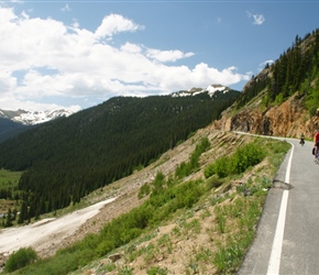 Helen and Malc descending Independence Pass