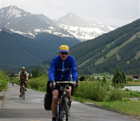 Colin descending to Frisco from Copper Mountain