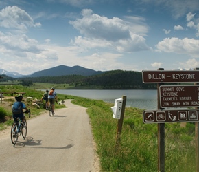 Cyclepath round Dillon Reservoir