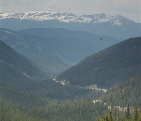 Looking back, 2 miles from the summit of Loveland Pass