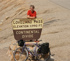 Neil atop Loveland Pass