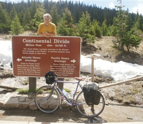 Neil atop Milner Pass/Continental Divide