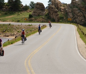 Helen leads out of Estes Park