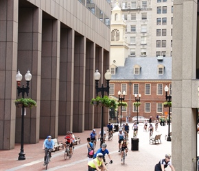 Can you spot the Old State Building? Built in 1713, it was the seat of the Massachusetts General Court until 1798, and is one of the oldest public buildings in the United States