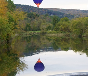 Hot air balloon at Quechee