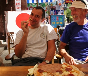 Graham finally gets his hands on some Western food