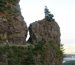 I have no idea how long it took to put this footpath together. Here its' carved through the rock